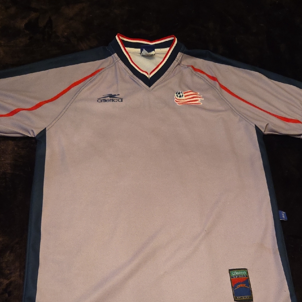Revs Gray Soccer Jersey, Small